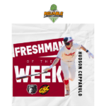 UNION BASEBALL’S HUDSON CEPPARULO EARNS 2ND GSC ‘FRESHMAN OF THE WEEK’ AWARD